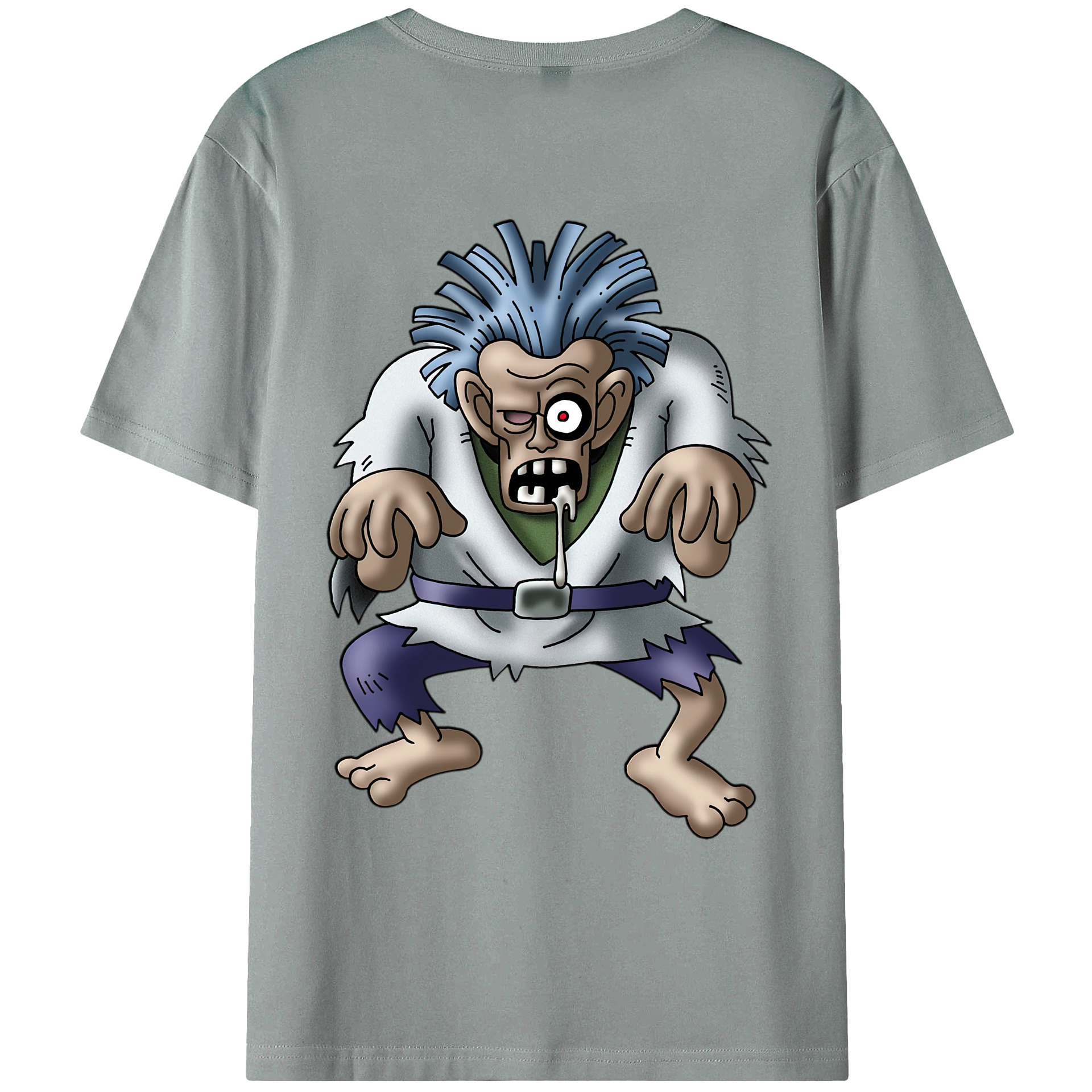 （画像用） ドラゴンクエスト Doragon Kuesuto Dragon Quest 綿100％ メンズ半袖Tシャツ（バックプリント） 通気性